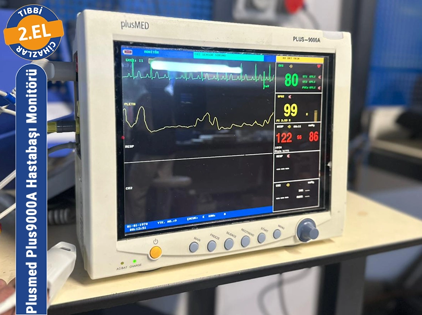              2. El Plusmed Plus9000A Hastabaşı Monitörü